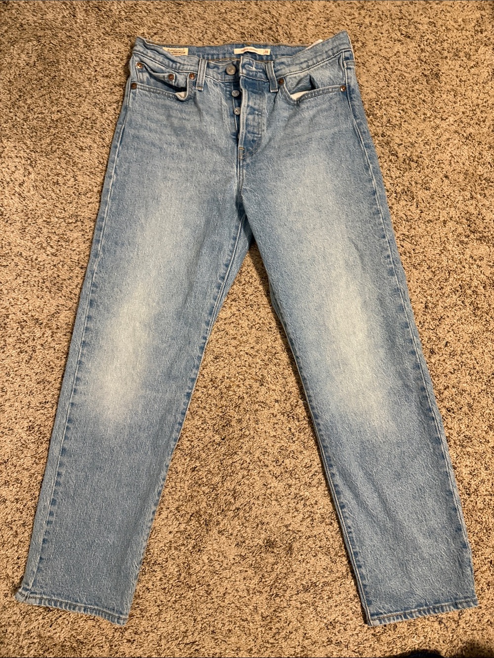 Levi's Light Blue Ankle Crop Jeans